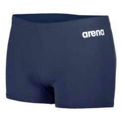 Arena TEAM SOLID SHORT - Bleu Marine