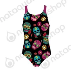 Arena G CRAZY SKULLS CARNIVAL JR SWIM PRO BACK ONE PIECE