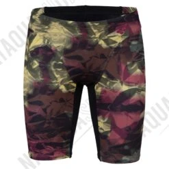 ARENA HERO CAMO SWIM JAMMER Noir/rouge