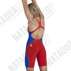 Speedo LZR PURE INTENT DOS OUVERT - FEMME Rouge/Bleu 5 Speedo LZR PURE INTENT DOS OUVERT - FEMME Rouge/Bleu -TURBO Soldes Magasin 3