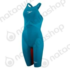 Speedo LZR PURE VALOR DOS OUVERT - FEMME Vert/orange