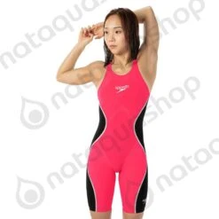 Speedo LZR PURE INTENT DOS OUVERT - FEMME Rouge/noir